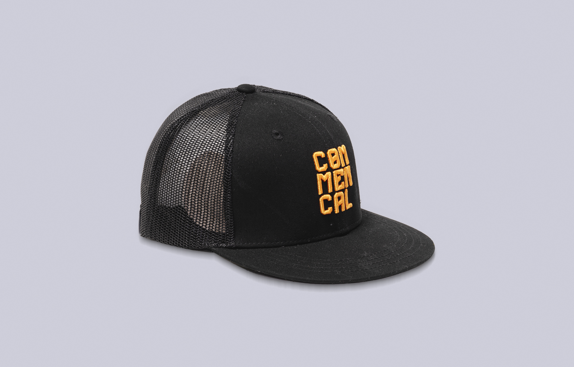 COMMENCAL KIDS TRUCKER CAP BLACK AND ORANGE image number 0